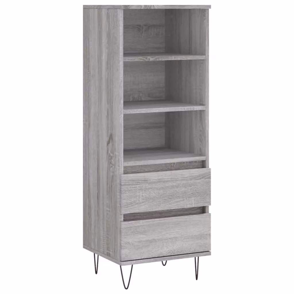 Berkfield Home Grey Sonoma Highboard, W: 40 cm, D: 36 cm, H: 110 cm – 2