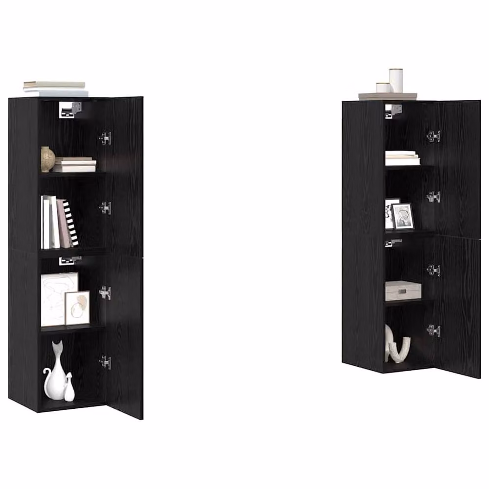 Berkfield Home TV Cabinet in Black Oak, W/D/H: 60 x 30.5 x 30 cm – 3
