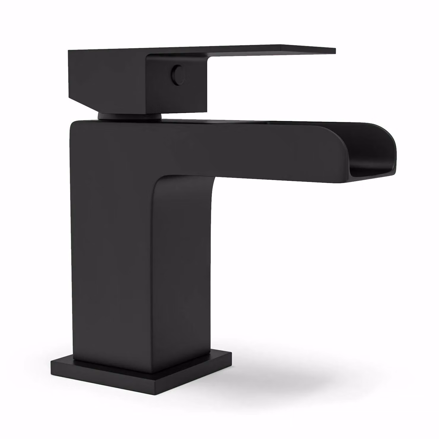 Nes Home Waterfall Basin Mono Mixer Tap in Matte Black – 3