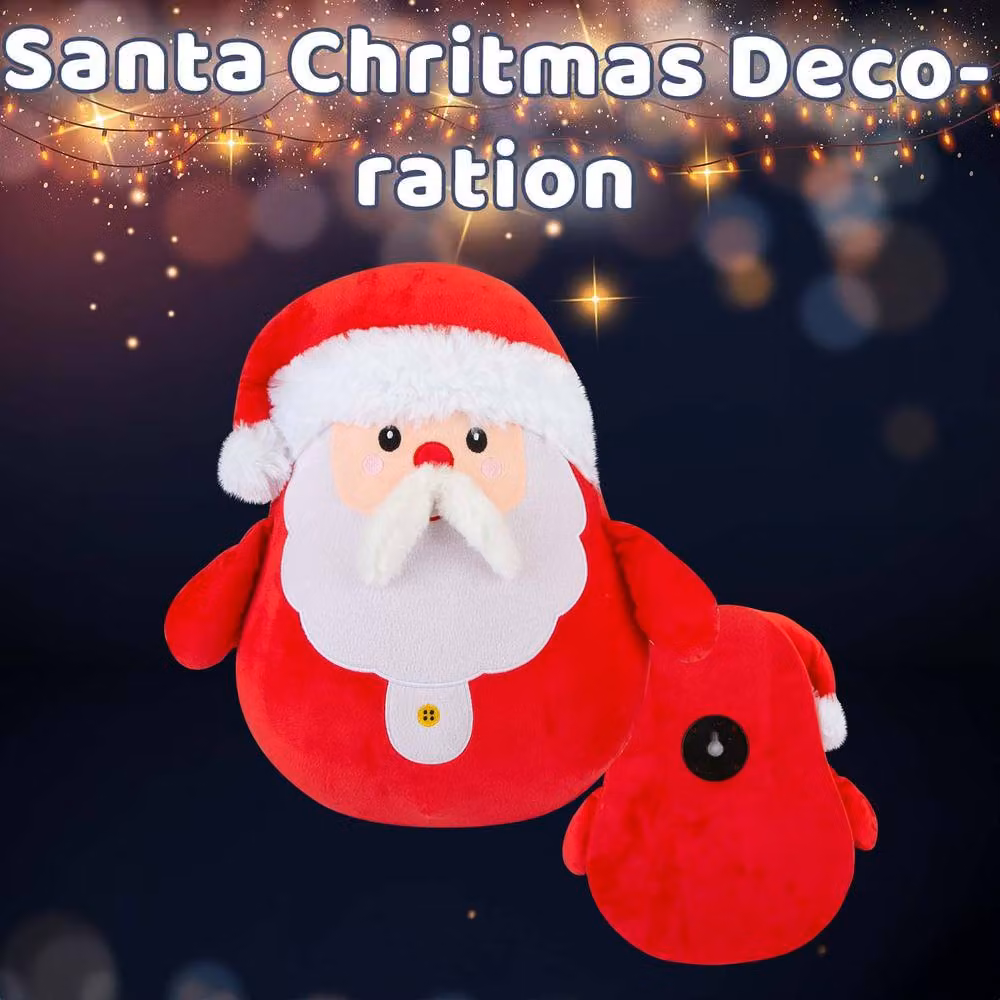 VFM e-Store Red Plush Christmas Santa Wall Decoration, W: 49 cm, H: 41 cm – 2