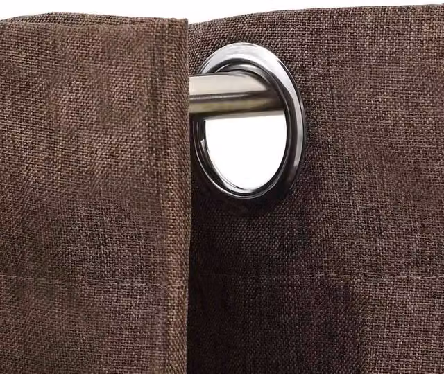 Berkfield Home Linen-Look Blackout Curtains with Eyelets, 2 Pack, Taupe, W: 140 cm, H: 225 cm