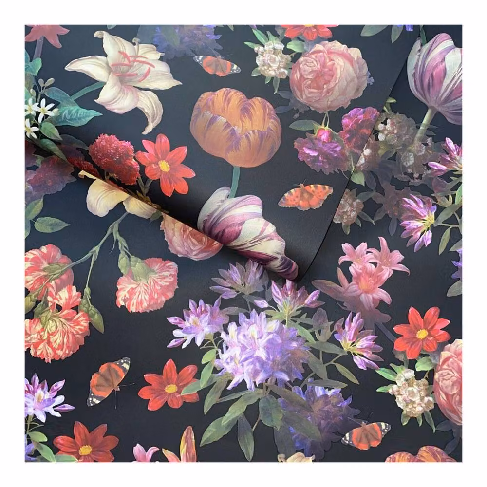 World of Wallpaper Brigette Black and Multicolour Floral Botanical Paper Wallpaper – 2