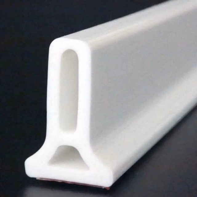 NESTLUNE White Silicone Flexible Bathroom Shower Water Stopper Seal Strip