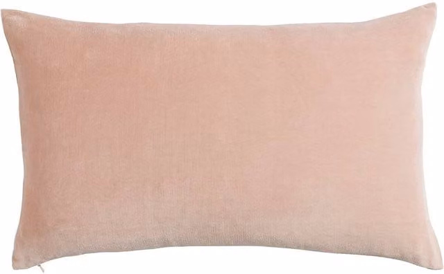 Christy Jaipur Luxury Filled Velvet Rectangular Cushion in Pink, W: 50 cm, H: 30 cm