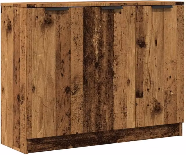 Berkfield Home Old Wood Sideboard in Brown, W/D/H: 90.5 x 30 x 70 cm