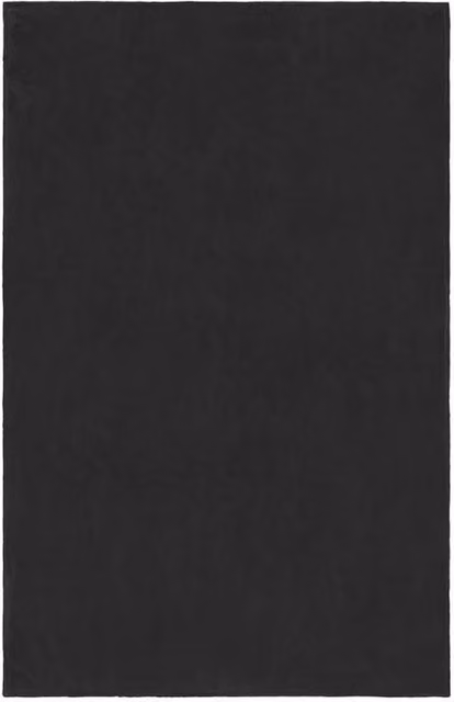 James and Nicholson Black Microfibre Fleece Blanket