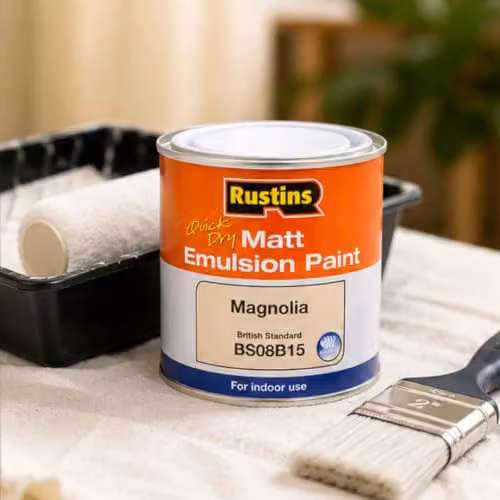 Rustins Matt Water Based Dispersion Emulsion Paint, Beige, 250ml – 2
