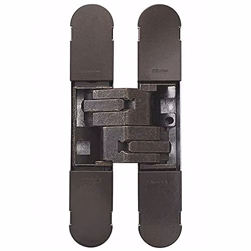 Loops Adjustable Medium Duty Concealed Cup Hinge, Brass Bronzed, 100 x 22 mm