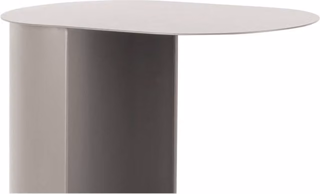 PRESENT TIME Leitmotiv Riqueza Oval Side Table Set in Warm Grey – 1