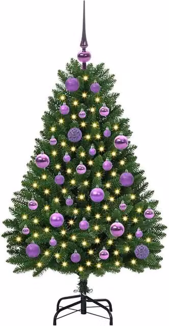 Berkfield Home Elegant Green Artificial Tabletop Christmas Tree with Stand, Height: 120 cm – 1