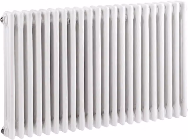 Balterley Triple Column Traditional Radiator in High Gloss White, W: 60.0 cm, H: 99.9 cm