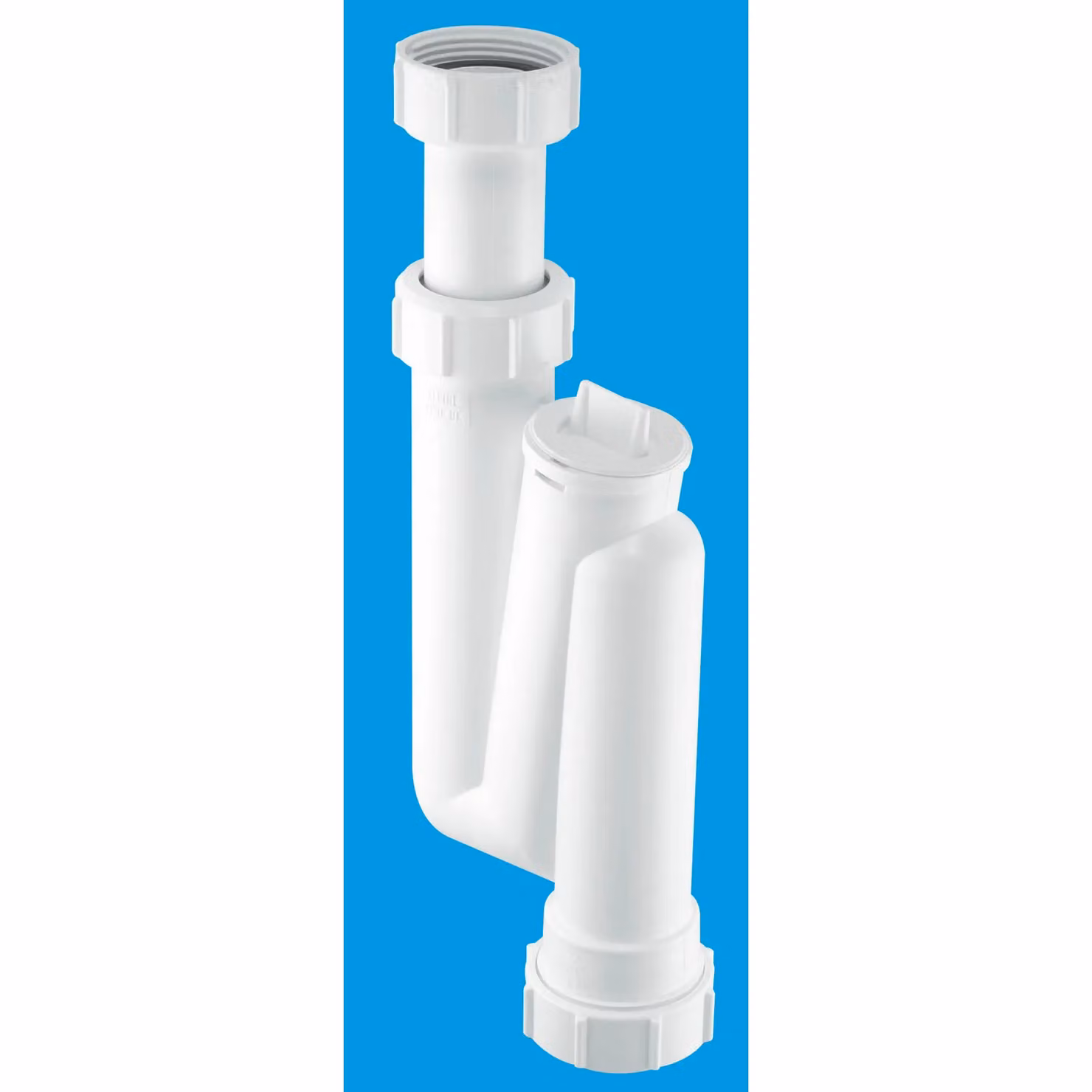 McAlpine OBT1 Adjustable Inlet Offset Basin Trap in White – 2