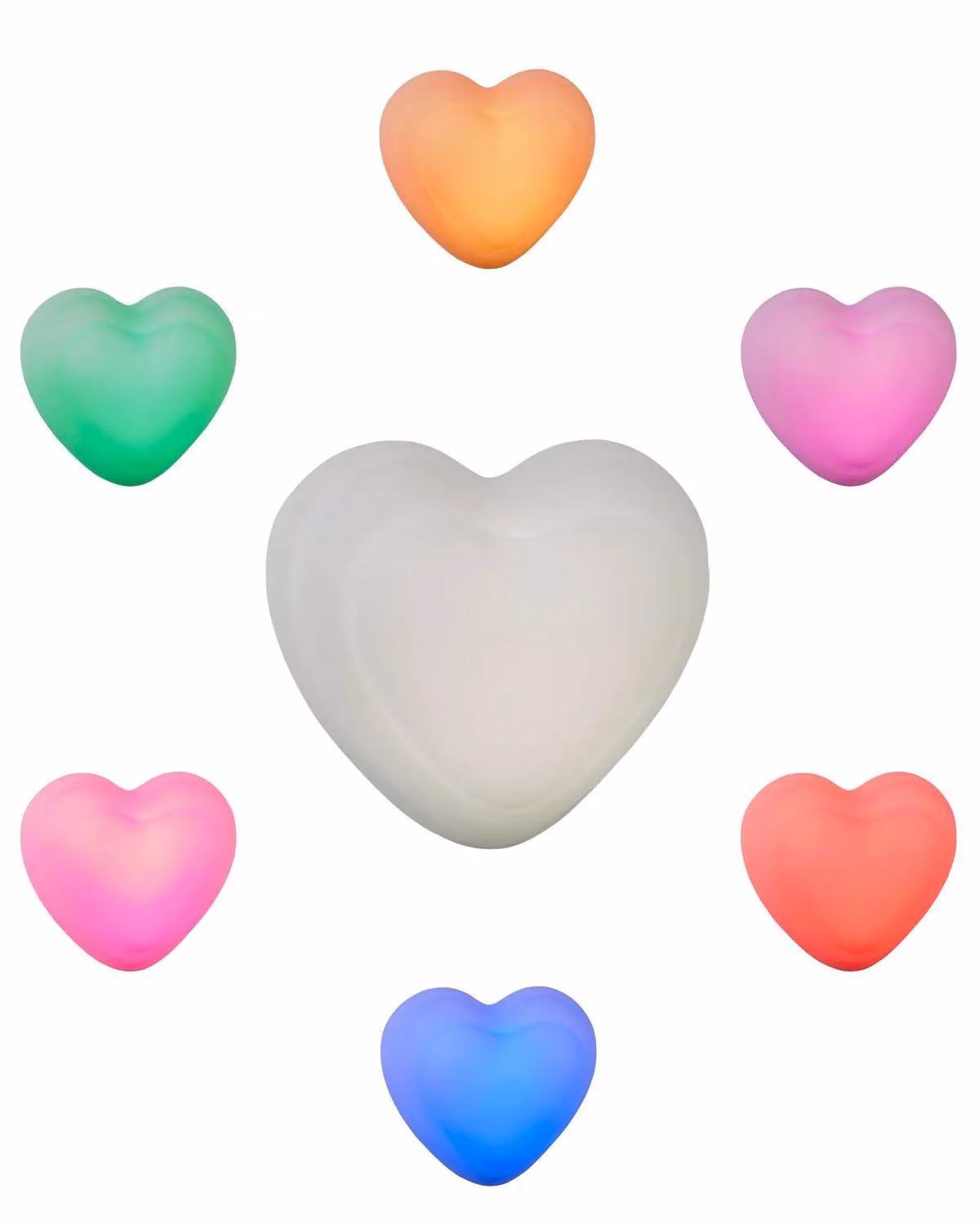BHS Lighting Glow Heart Wall Light in White – 2