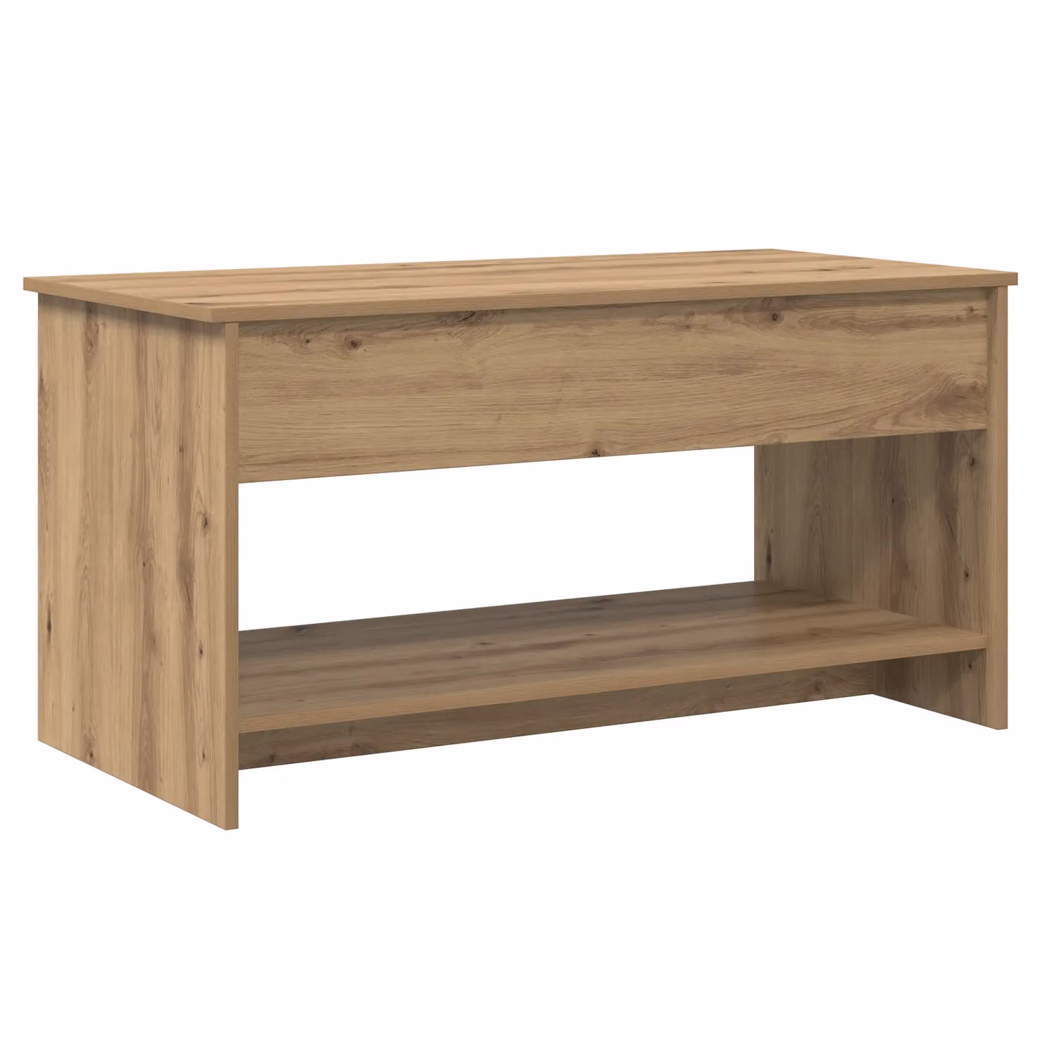 Berkfield Home Artisan Oak Coffee Table in Brown, W: 102 cm, D: 50 cm, H: 52.5 cm – 2