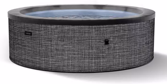 Summer Waves Wave Tahoe 4-Person Eco Foam Round Hot Tub with Integrated Heater in Flint Grey