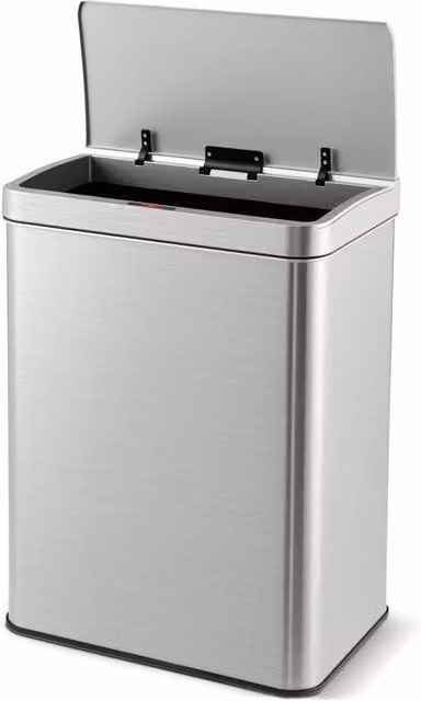 Costway 53L Automatic Trash Can in Silver