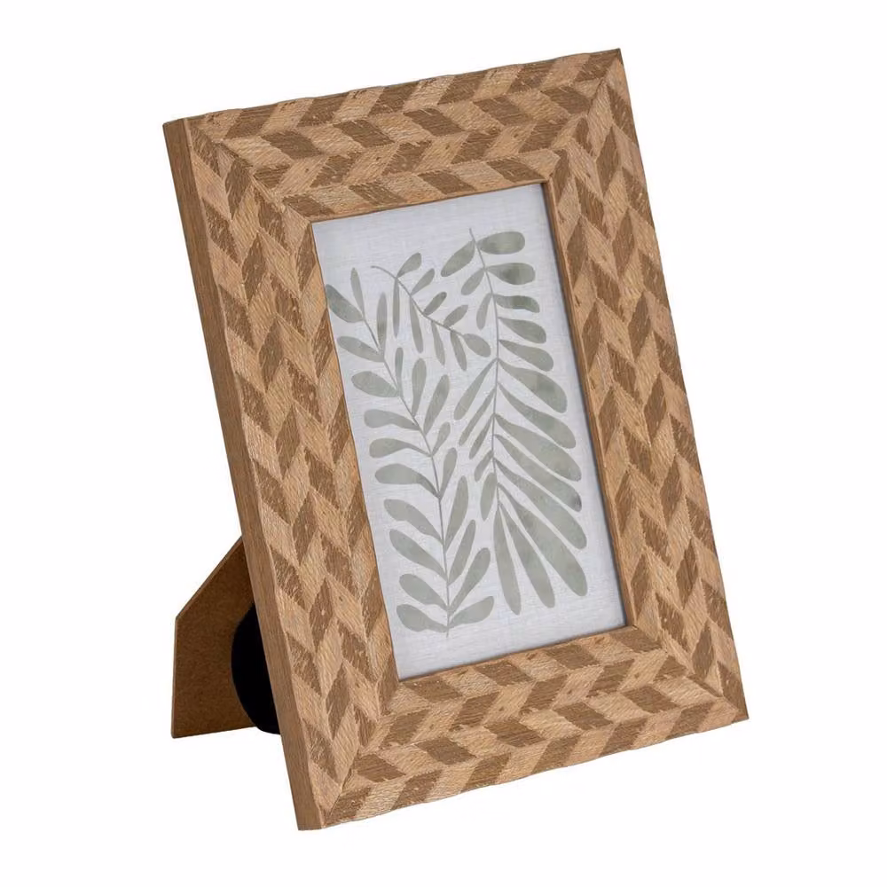 Lemon Pavilion Furniture and Decor Nord Rectangular Wood Photo Frame, Brown, 10 x 15 cm – 2