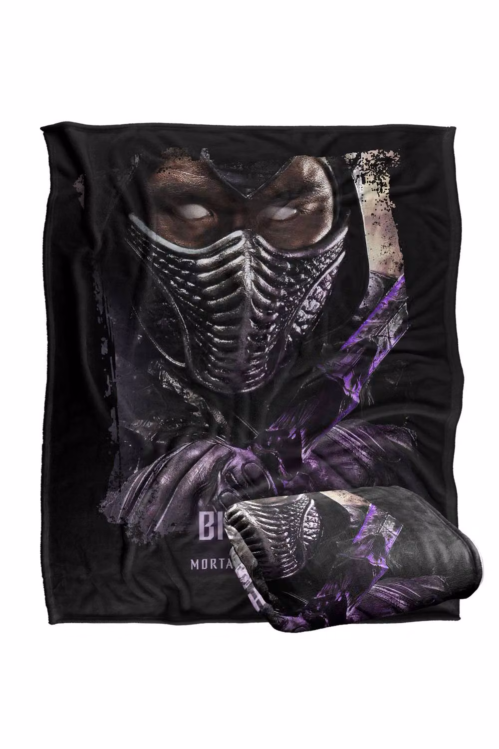 Warner Bros. Mortal Kombat 2 Bihan Portrait Super Soft Fluffy Polyester Throw Blanket, Multicolour, Extra Large – 2