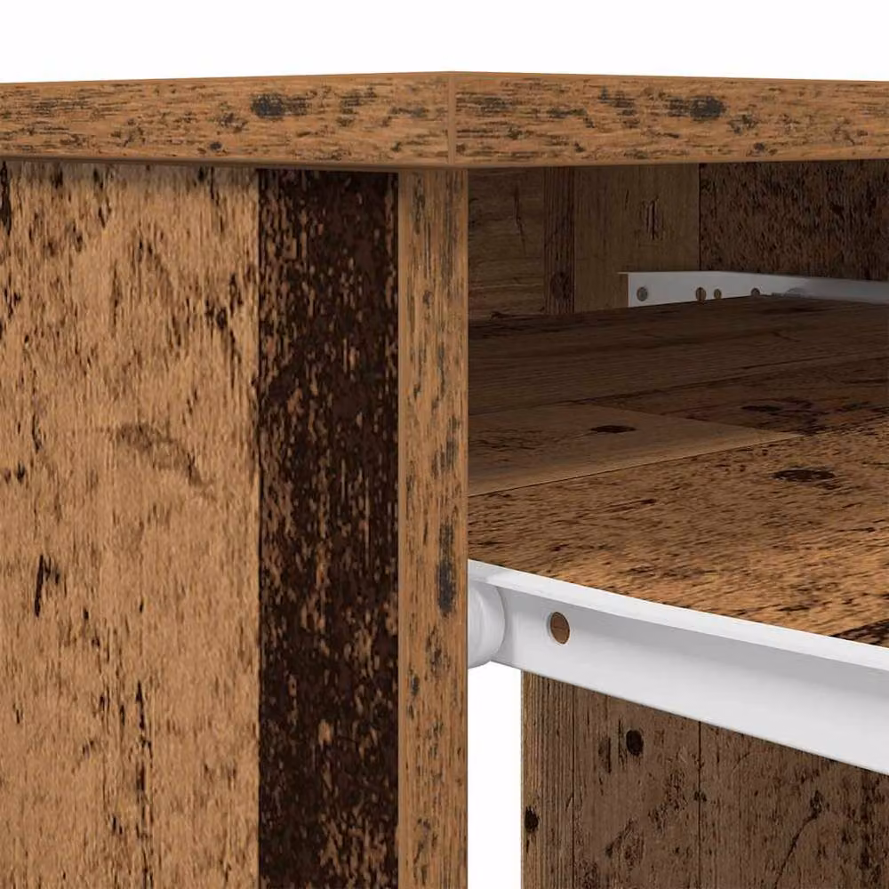 Berkfield Home Durable Writing Desk in Brown Engineered Wood W: 86 cm, D: 49 cm, H: 76 cm – 8