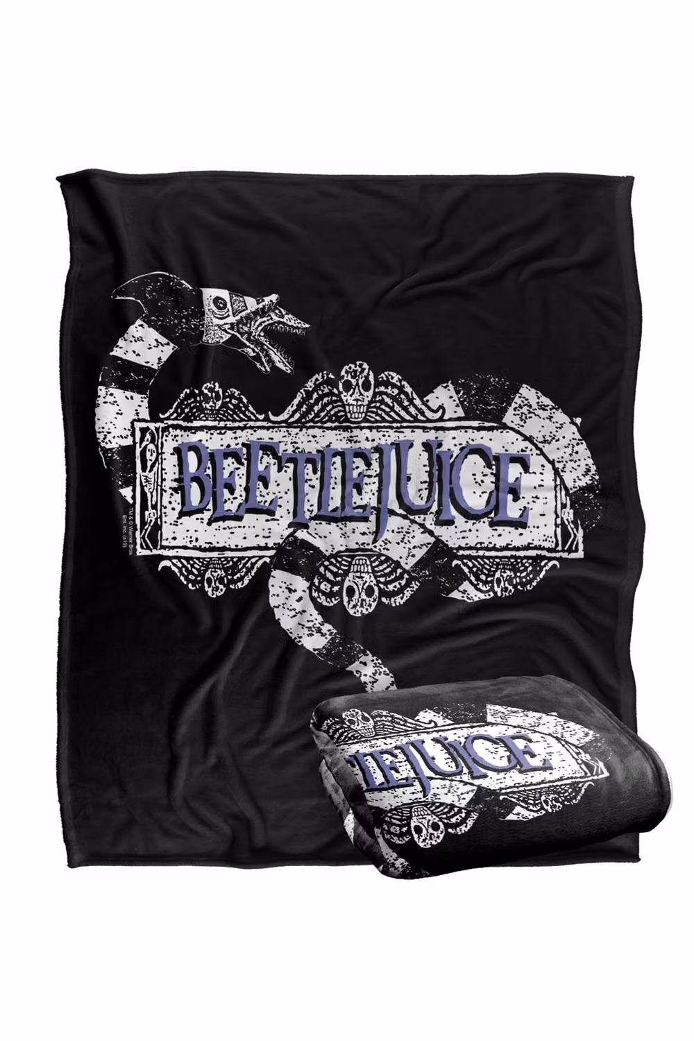 LOGOVISION Beetlejuice Logo Super Soft Silky Touch Fleece Throw Blanket, Multicolour, W: 152.4 cm x D: 127.0 cm – 7