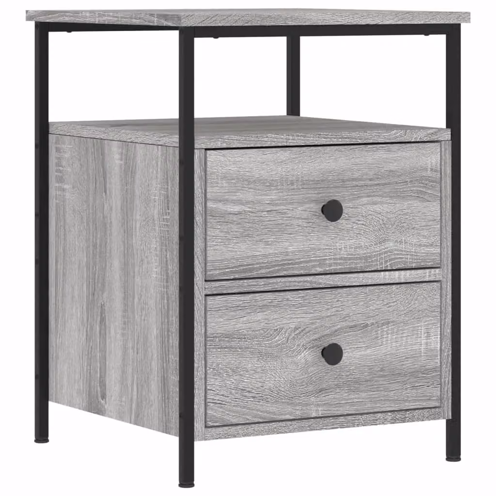 Berkfield Home Grey Sonoma Bedside Cabinet W/D/H: 44 x 45 x 60 cm – 2