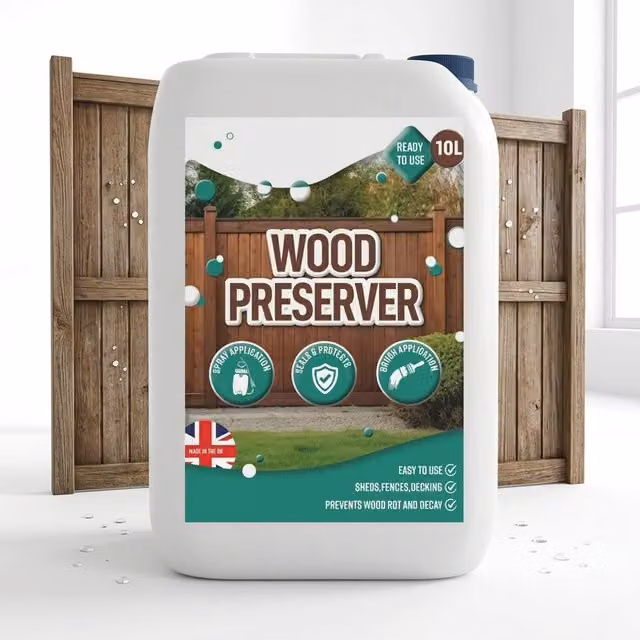Storm Trading Group Wood Preserver for Decking, Fences, Sheds and Furniture, 10 l, Transparent