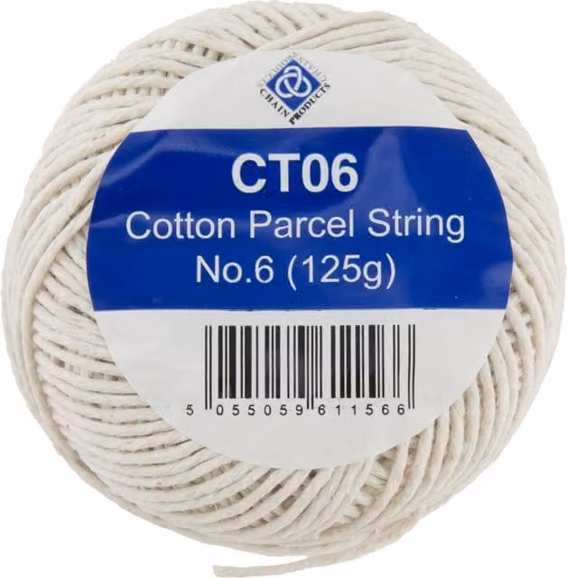 Chain Products Natural White Cotton Parcel String No. 6