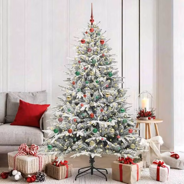 Berkfield Home Pre-lit Artificial Christmas Tree with Ball Set, Green, Height: 180 cm – 1