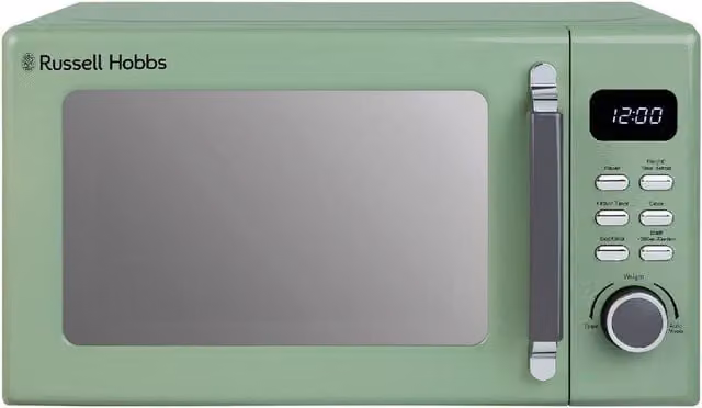 Russell Hobbs RHM2026 Digital Solo Microwave, 20L, 800W, Light Green – 1