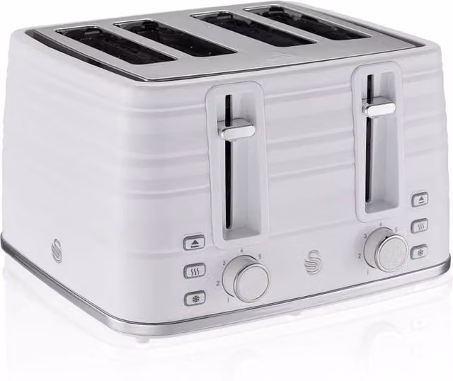 Swan Symphony 4 Slice Toaster in White