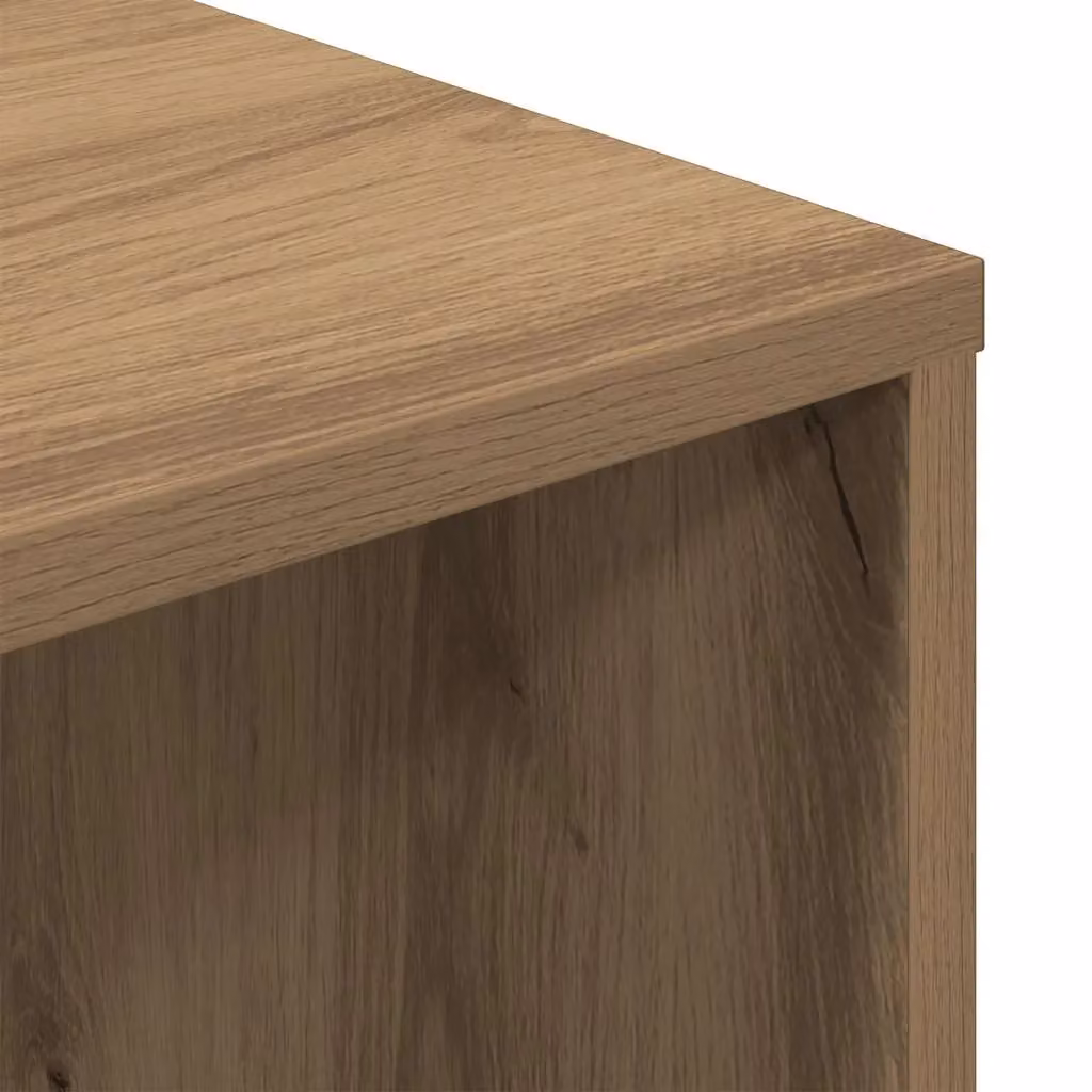 Berkfield Artisan Oak Writing Desk in Brown, W/D/H: 102.5 x 35 x 75 cm – 6