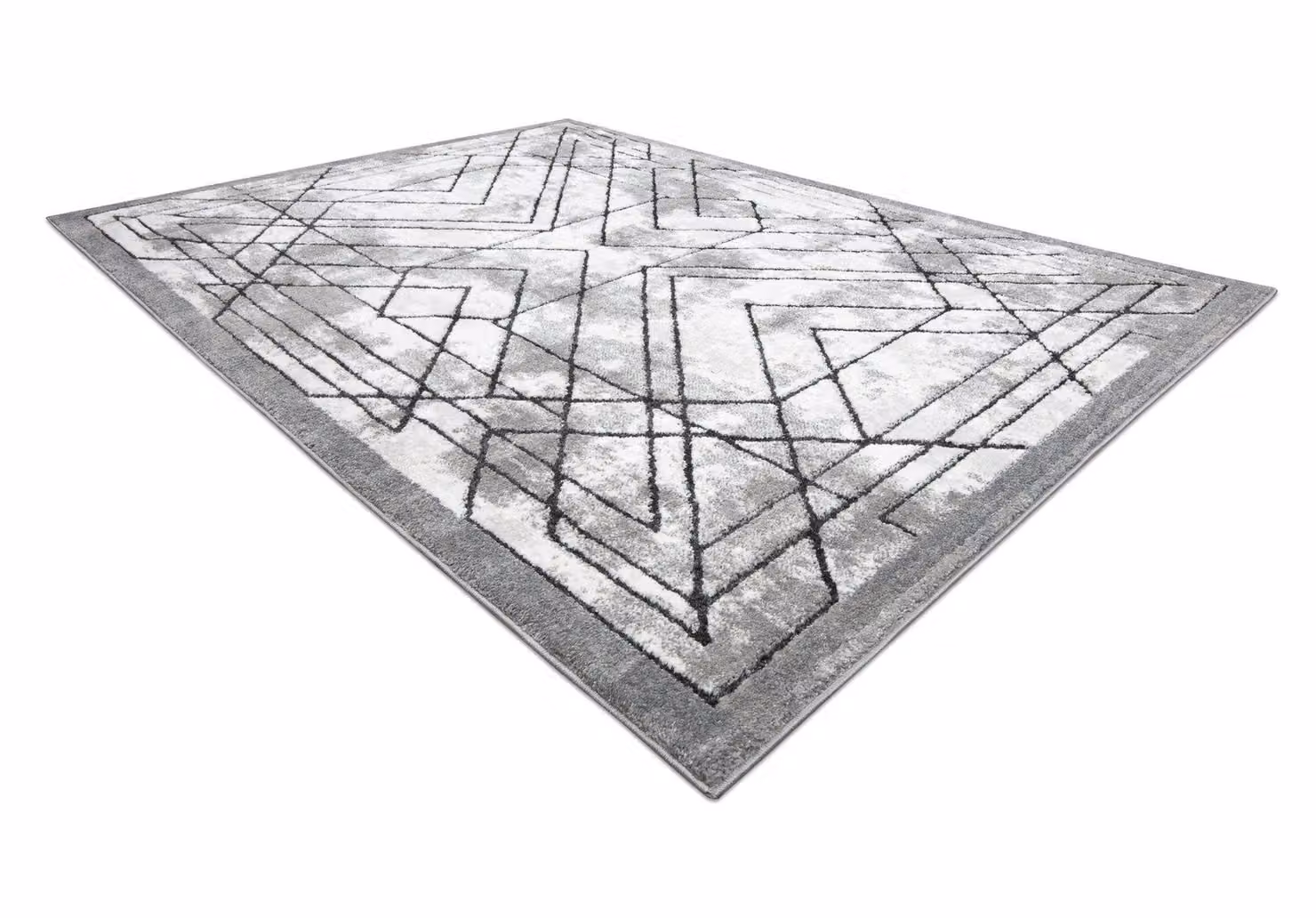 RugsX Grey Geometric Modern Cozy Rug, W: 80 cm, L: 150 cm – 2