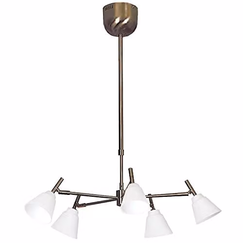 Netlighting Orlando 5 Light Multi Arm Bronze Pendant Ceiling Light