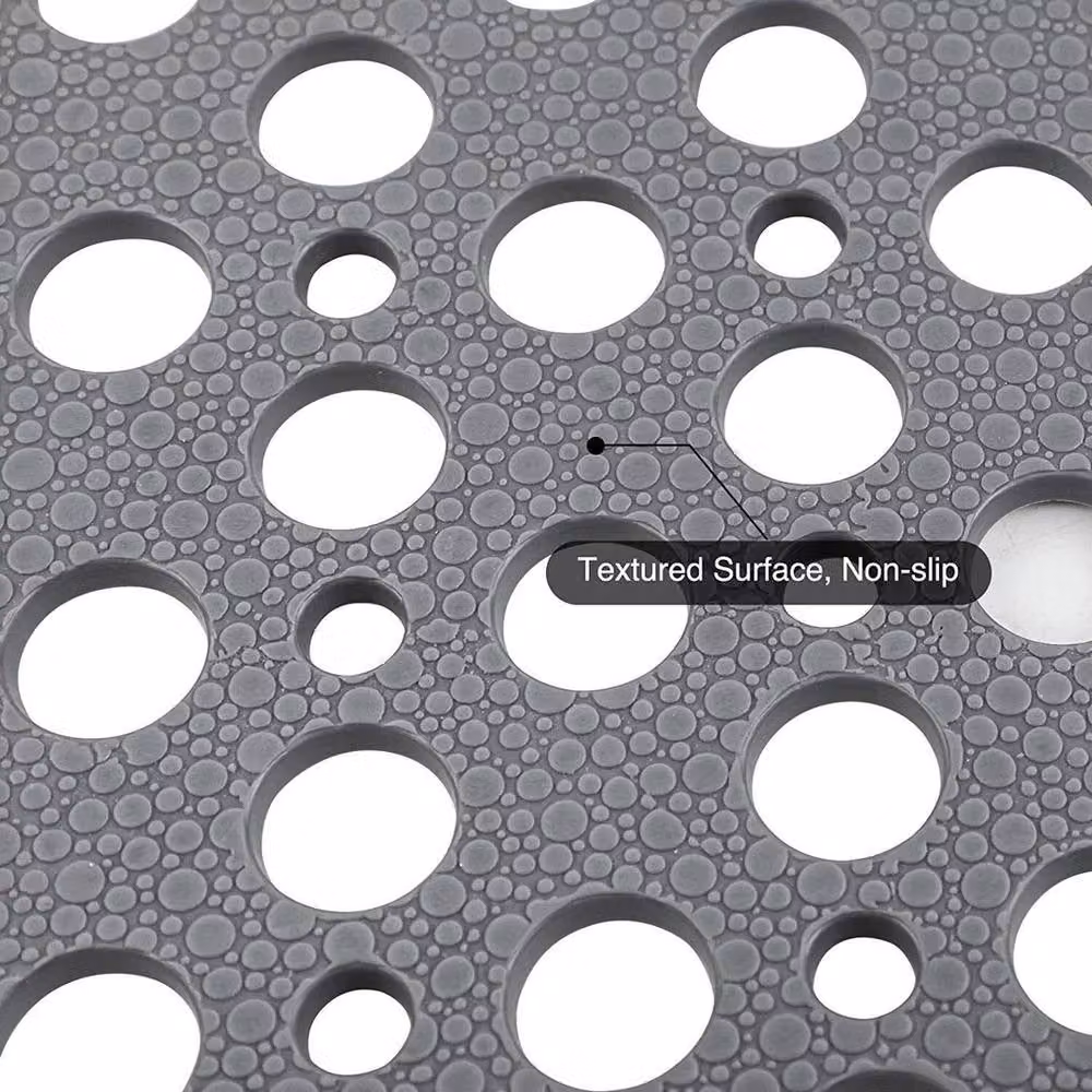Kelvenix Non-Slip Quick-Drying Grey Bath Mat – 2