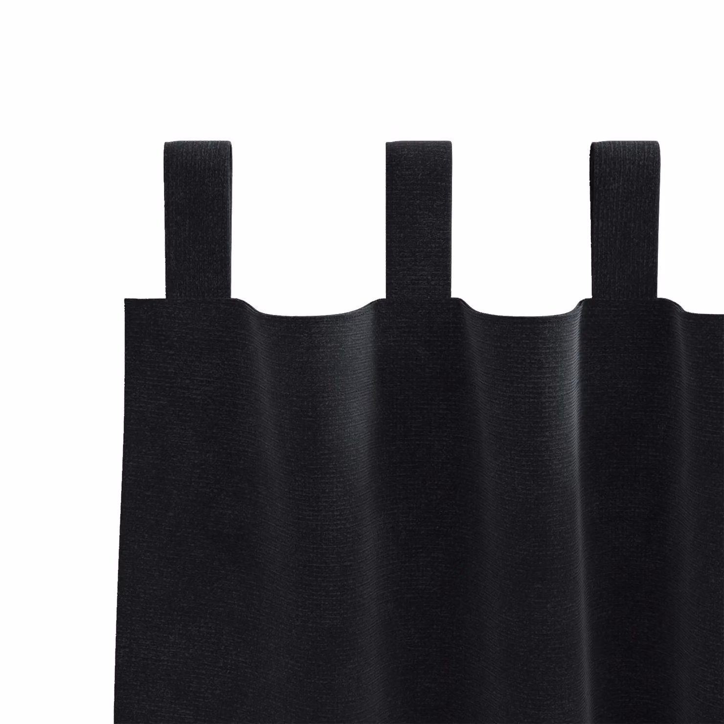 Berkfield Home Blackout Velvet Curtains with Hanging Loops, 2 Pack, Black – 4