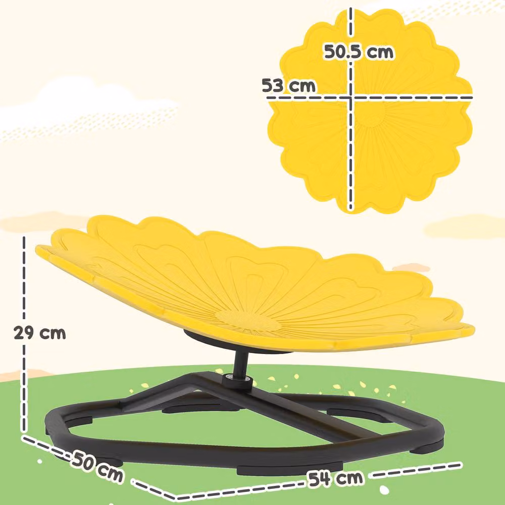 STILVORA Kids Sensory 360 Degree Swivel Spinning Chair in Yellow – 2
