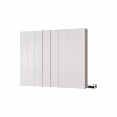 UK Radiators Thetford White Electric Flat Tube Horizontal Designer Radiator 600W H: 60 cm, W: 74.8 cm