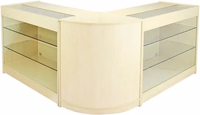 Monstershop Horizon Maple Shop Counter and Retail Display Set in Beige