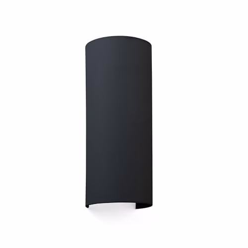 Netlighting Round Cotton Fabric Wall Light in Black, W/D/H: 37.0 x 14.9 x 14.9 cm