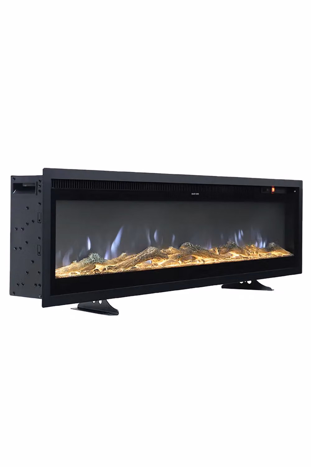 Living and Home 80 Inch Electric Fireplace with Remote, 12 Flame Colours and 1800W, Black – 3