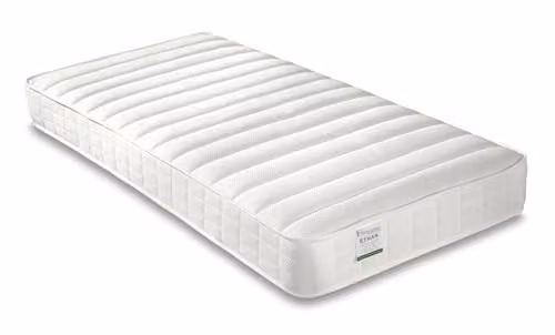 Bedmaster Ethan Quilted Bonell Spring Mattress in White, W/D/H: 120 x 200 x 15.5 cm