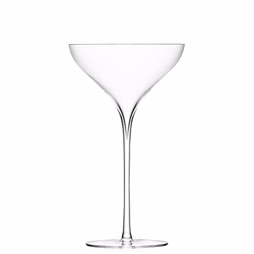 LSA International Savoy Champagne Flute, Set of 2, Transparent Glass, 250ml