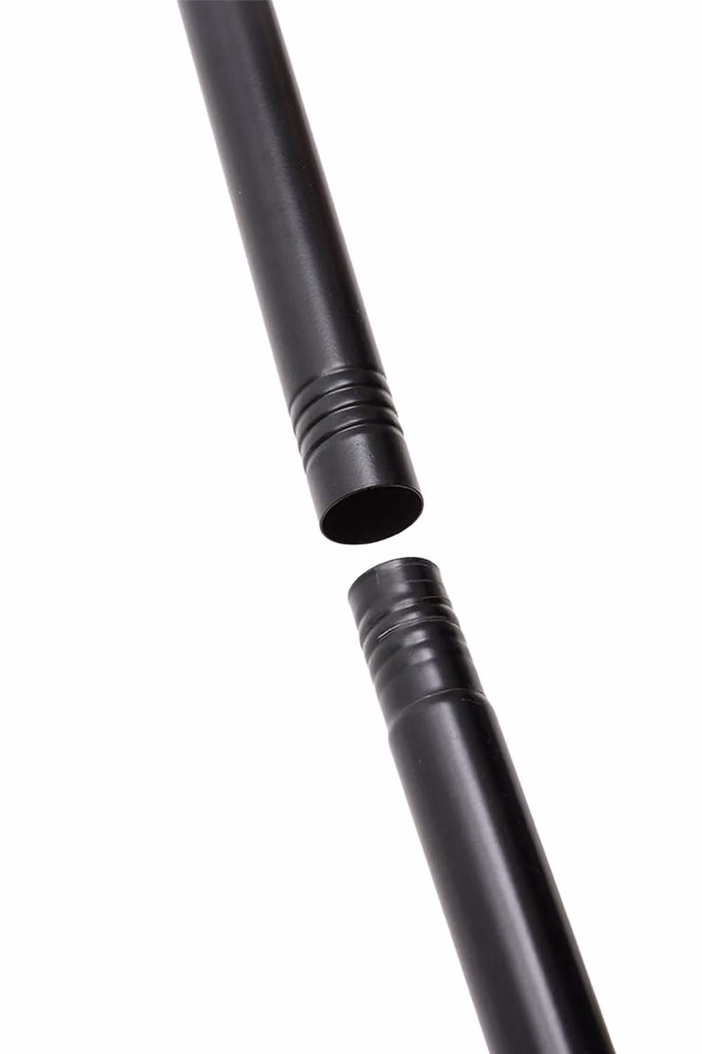 Living and Home Glossy Black Metal Telescopic Curtain Rod with Brackets, Width: 170 - 300 cm – 4