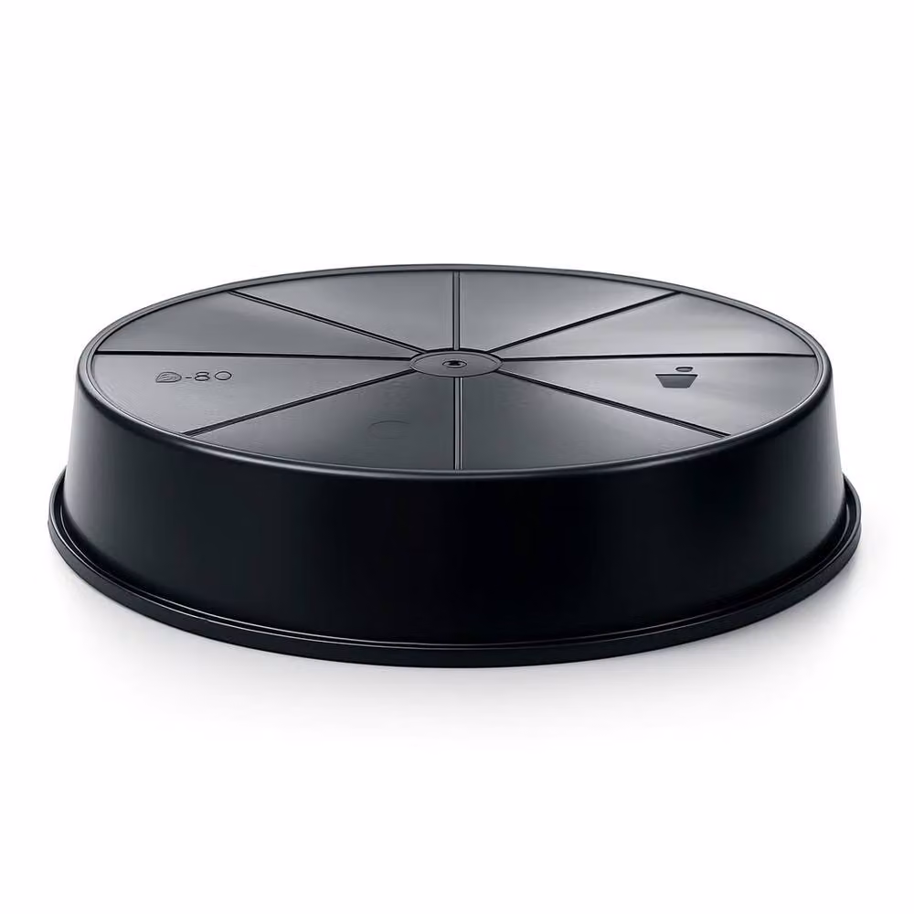 NESTLUNE 5 Pack Black Plastic Plant Pot Drip Trays – 2