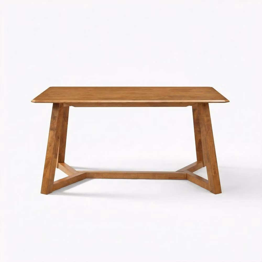 FurnitureboxUK Lulworth Walnut Effect Wood Dining Table and 6 Green Beaumont Chairs in Brown – 2