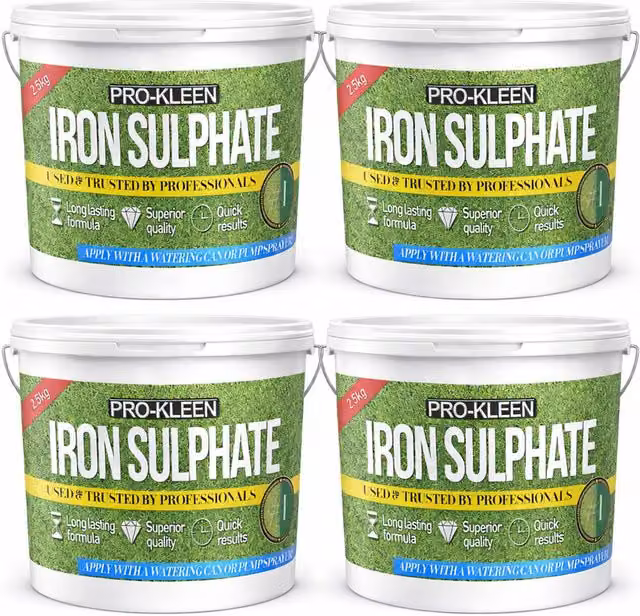 ProKleen Iron Sulphate Lawn Tonic Plant Feed, Green, 4 x 2.5kg – 1