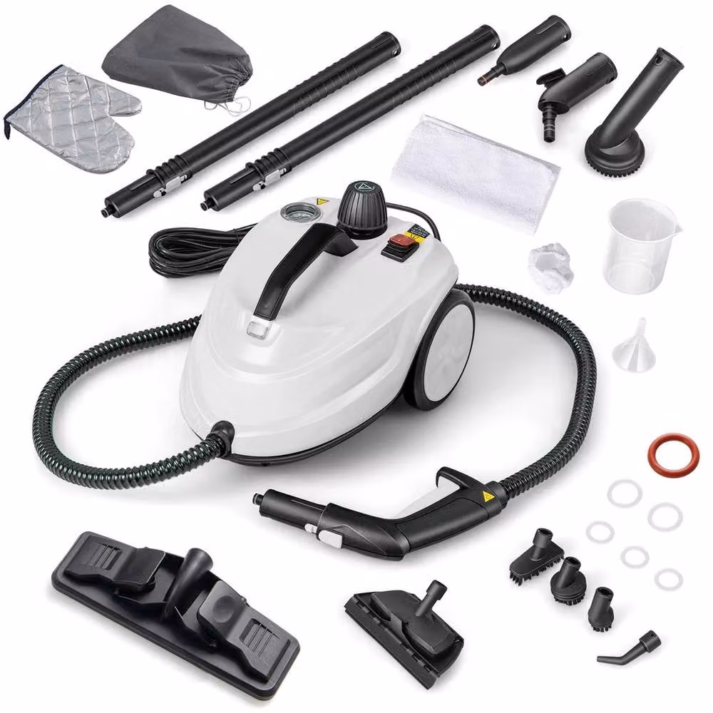 NESTLUNE 2000W High Pressure Floor Steam Cleaner in White, W/D/H: 100 x 100 x 100 cm – 2