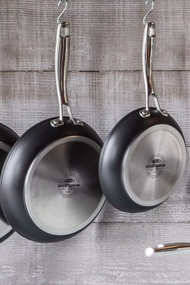 Stellar Rocktanium Non-Stick Frying Pan, 26 cm, Metallic Silver