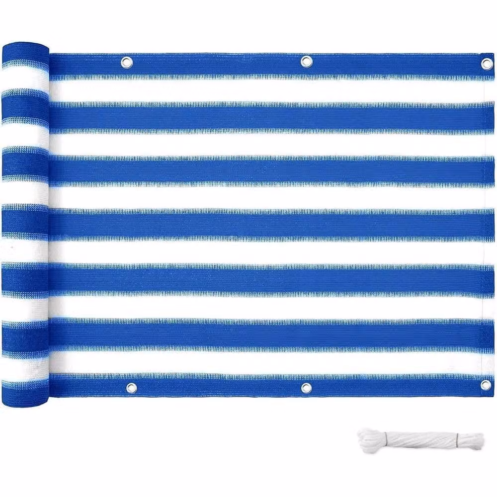 FLAVORA Blue Opaque Polyester Privacy Screen Fence Netting with UV Protection – 2