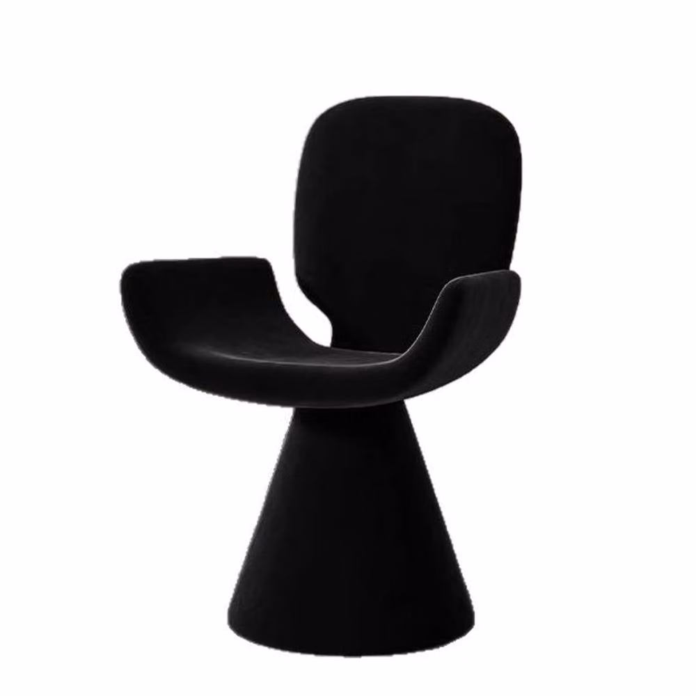 Rolipo Luxury Black 360 Swivel Vanity Stool and Dressing Chair for your Bedroom – 5